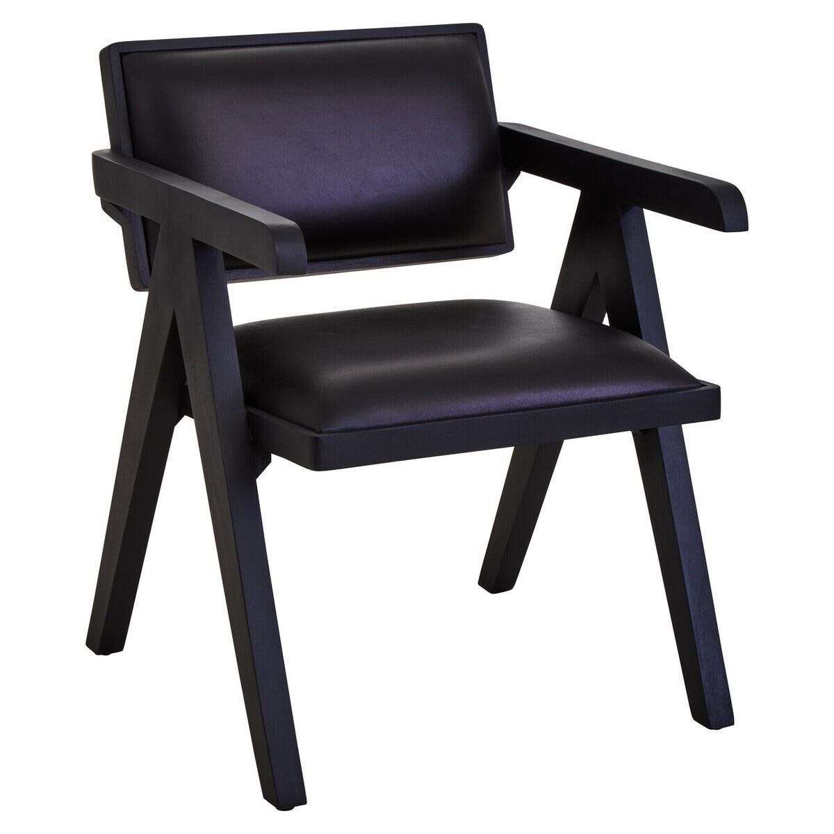 Buffalo Leather Armchair - Black