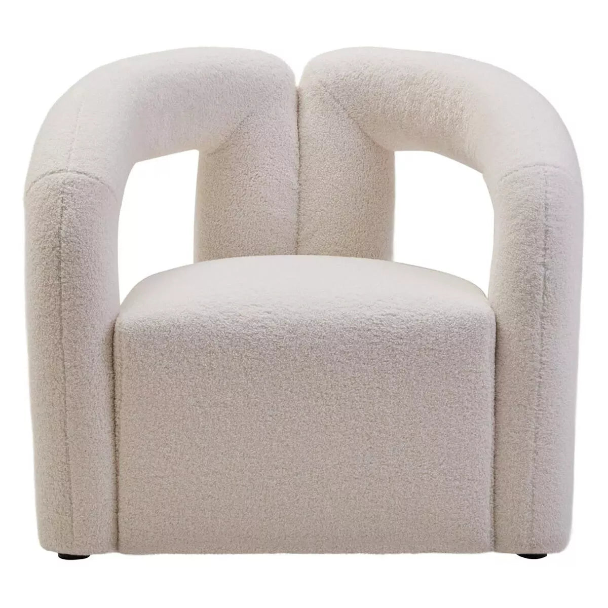 Davina Boucle Statement Chair - Ivory