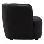 Bruge Textured Curved Chair - Black