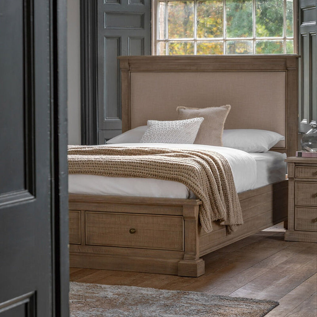 Newbury Double Bed - Natural