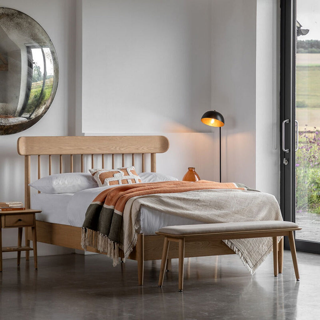 Alston Spindle Bed - Natural