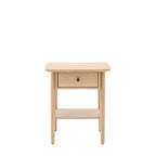 Alston 1 Drawer Bedside Table - Natural