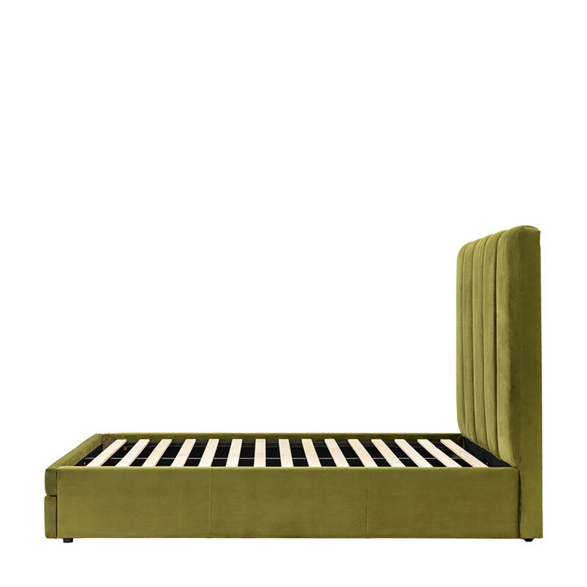 Donato Double Bed - Olive Green