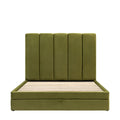Donato King Size Bed - Olive Green