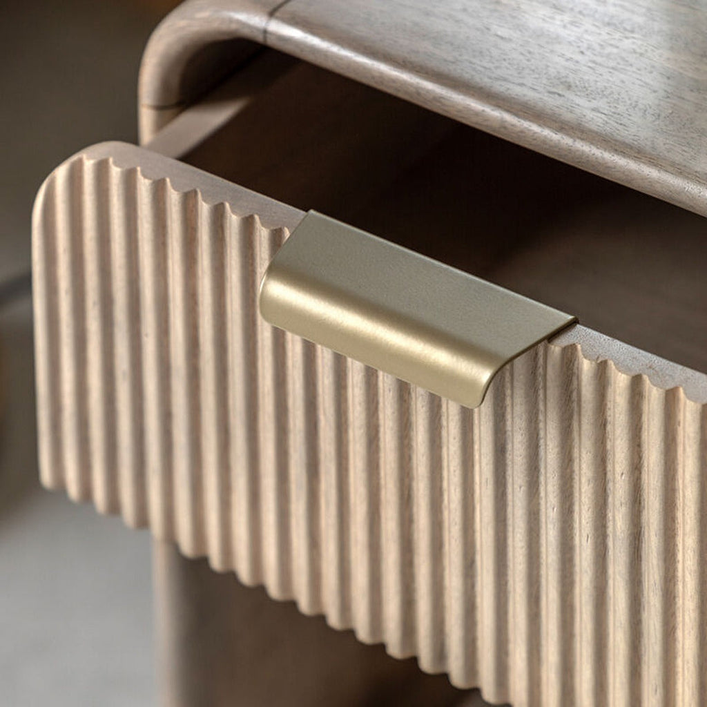 Catala 1 Drawer Bedside Table - Grey