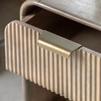 Catala 1 Drawer Bedside Table - Grey