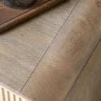 Catala 1 Drawer Bedside Table - Grey