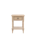 Abingdon 1 Drawer Bedside Table - Natural