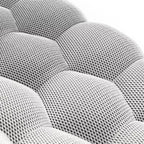 Lumo Classic: White Bubble Sofa for Two, Compressed – Model 02