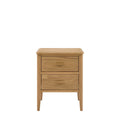 Camden 2 Drawer Bedside Table - Natural