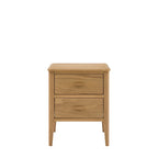 Camden 2 Drawer Bedside Table - Natural