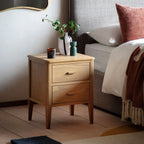 Camden 2 Drawer Bedside Table - Natural