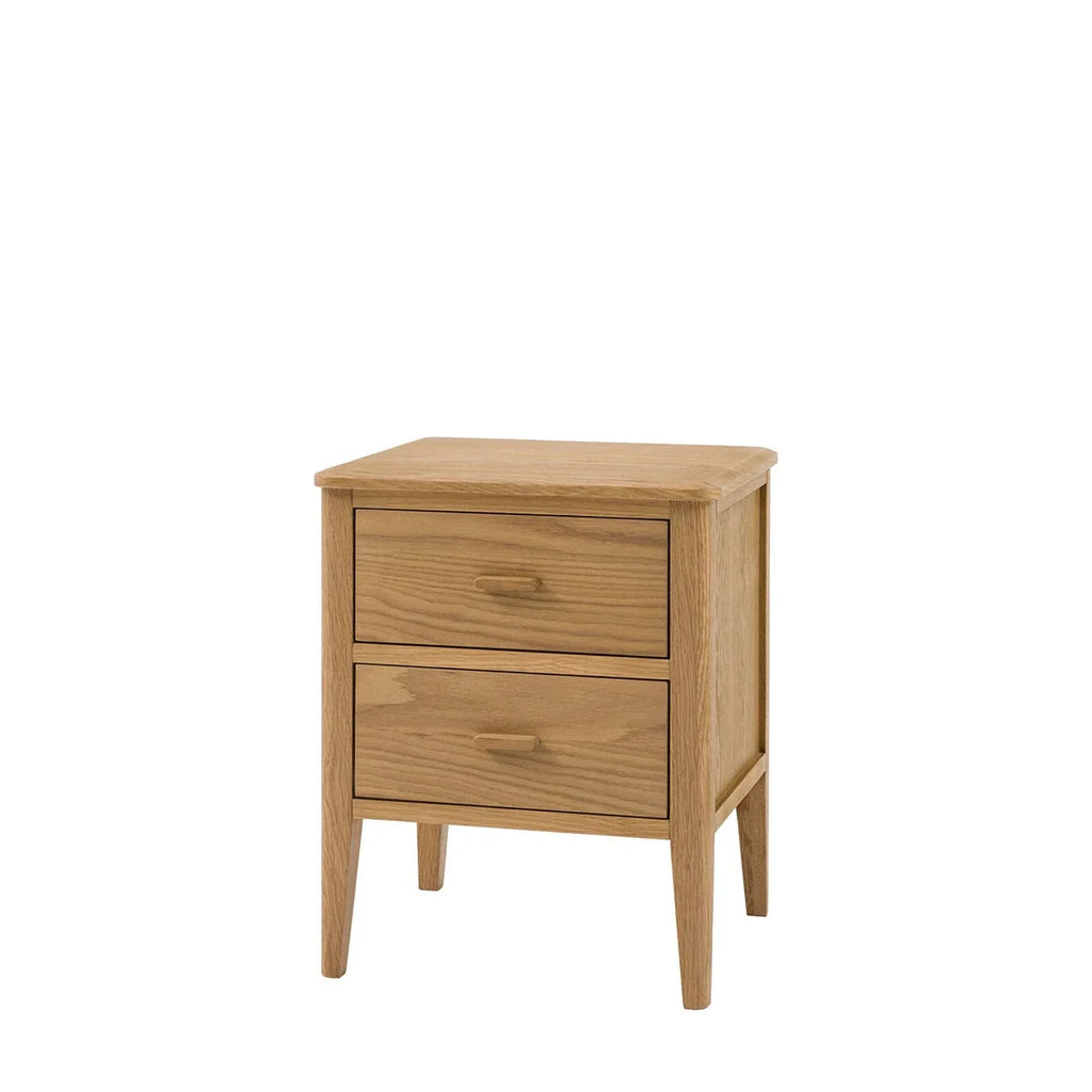 Camden 2 Drawer Bedside Table - Natural