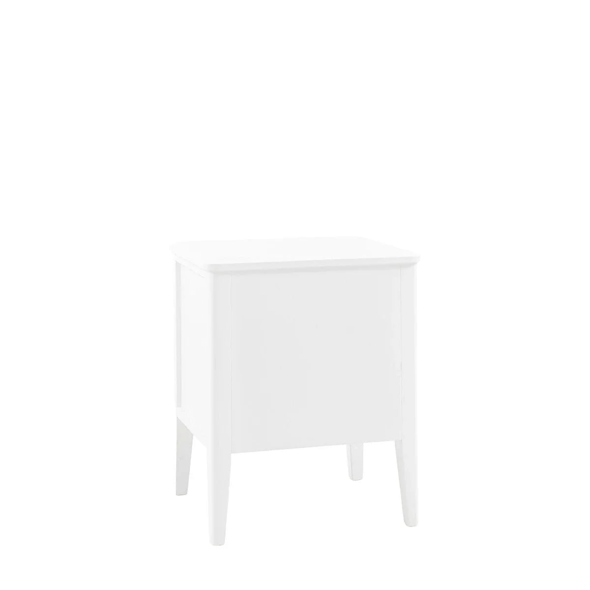 Acton 2 Drawer Bedside Table - White