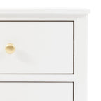 Acton 2 Drawer Bedside Table - White