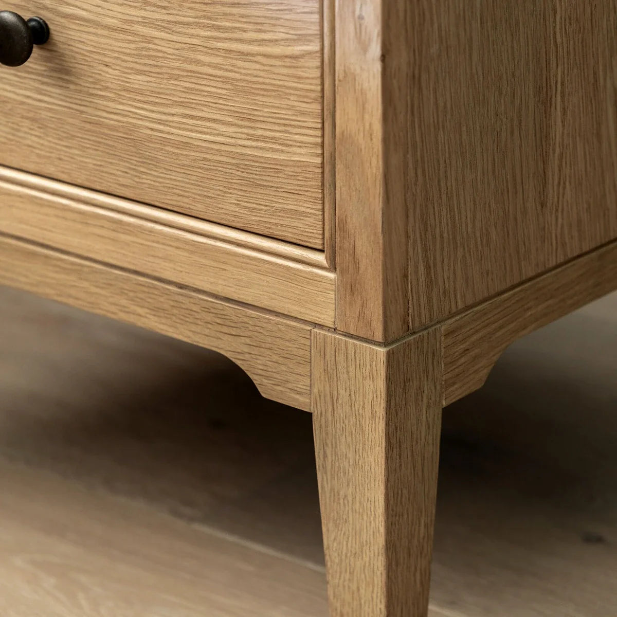Malvern 2 Drawer Bedside Table - Natural