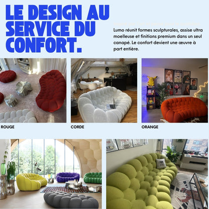 Compressed Marine Bubble Sofa by Lumo: High-Quality Design