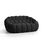 Lumo Classic Black 2-Seat Compressed Bubble Sofa