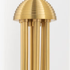 0 6 Light Chandelier - Aged Brass