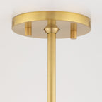 Zara 5 Light Island Light - Aged Brass