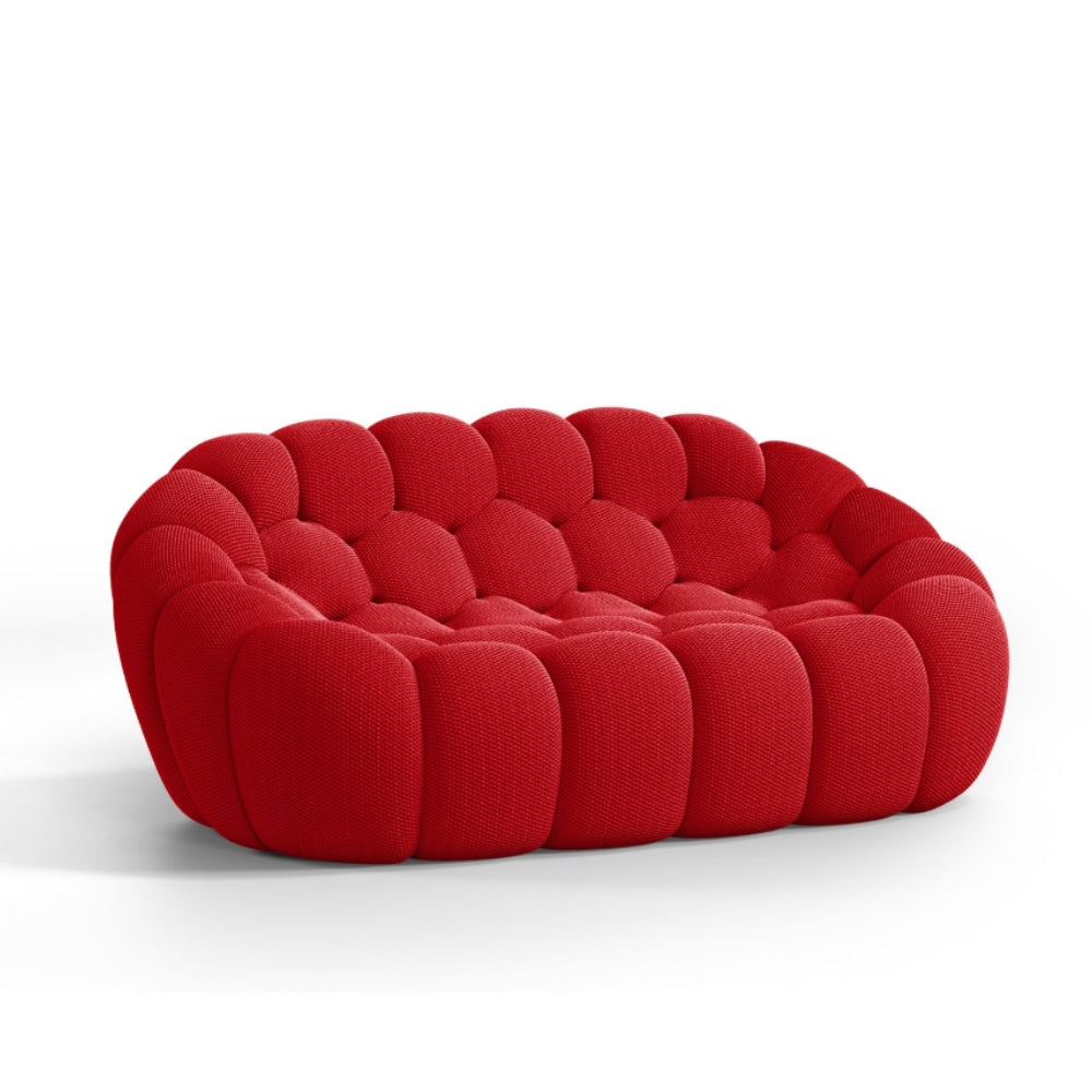 Lumo Classic: Red 2-Seat Compressed Bubble Sofa