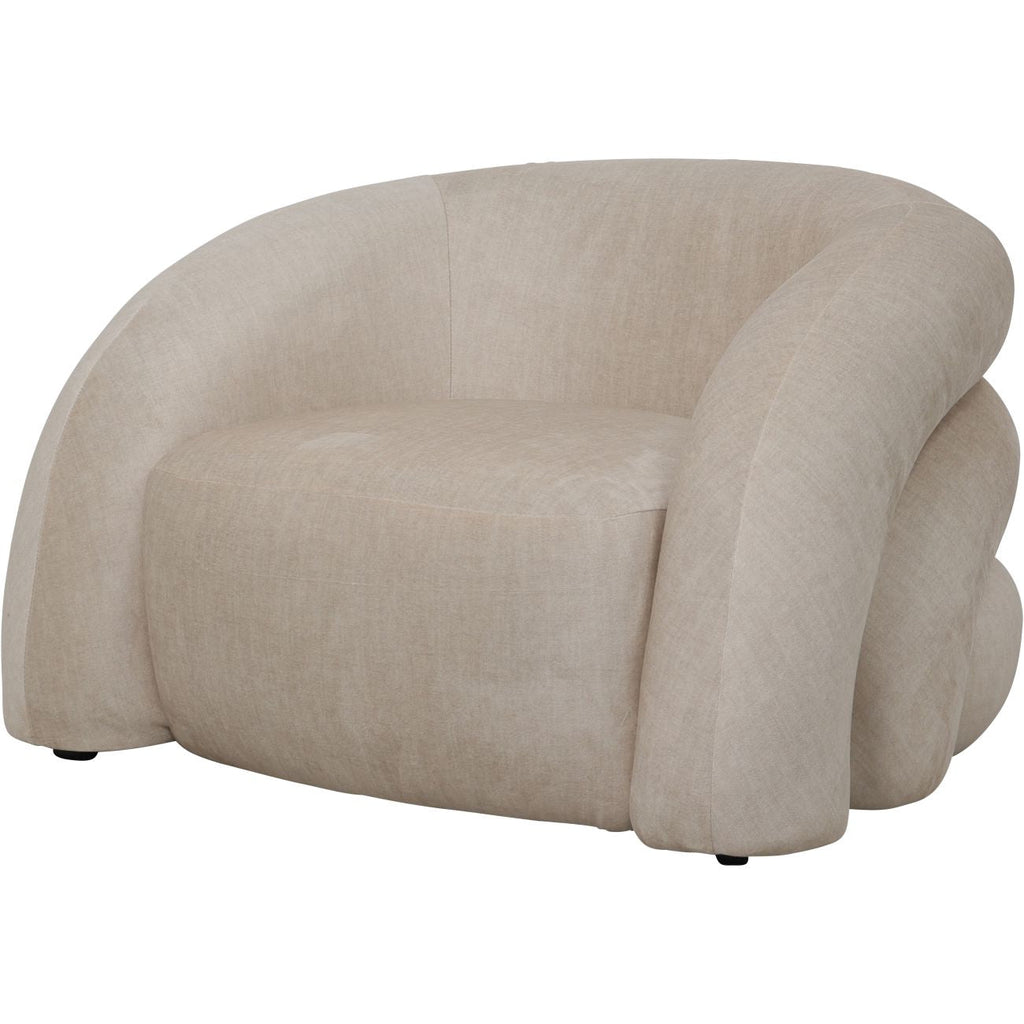 Casa Curved Snug Chair - Cream