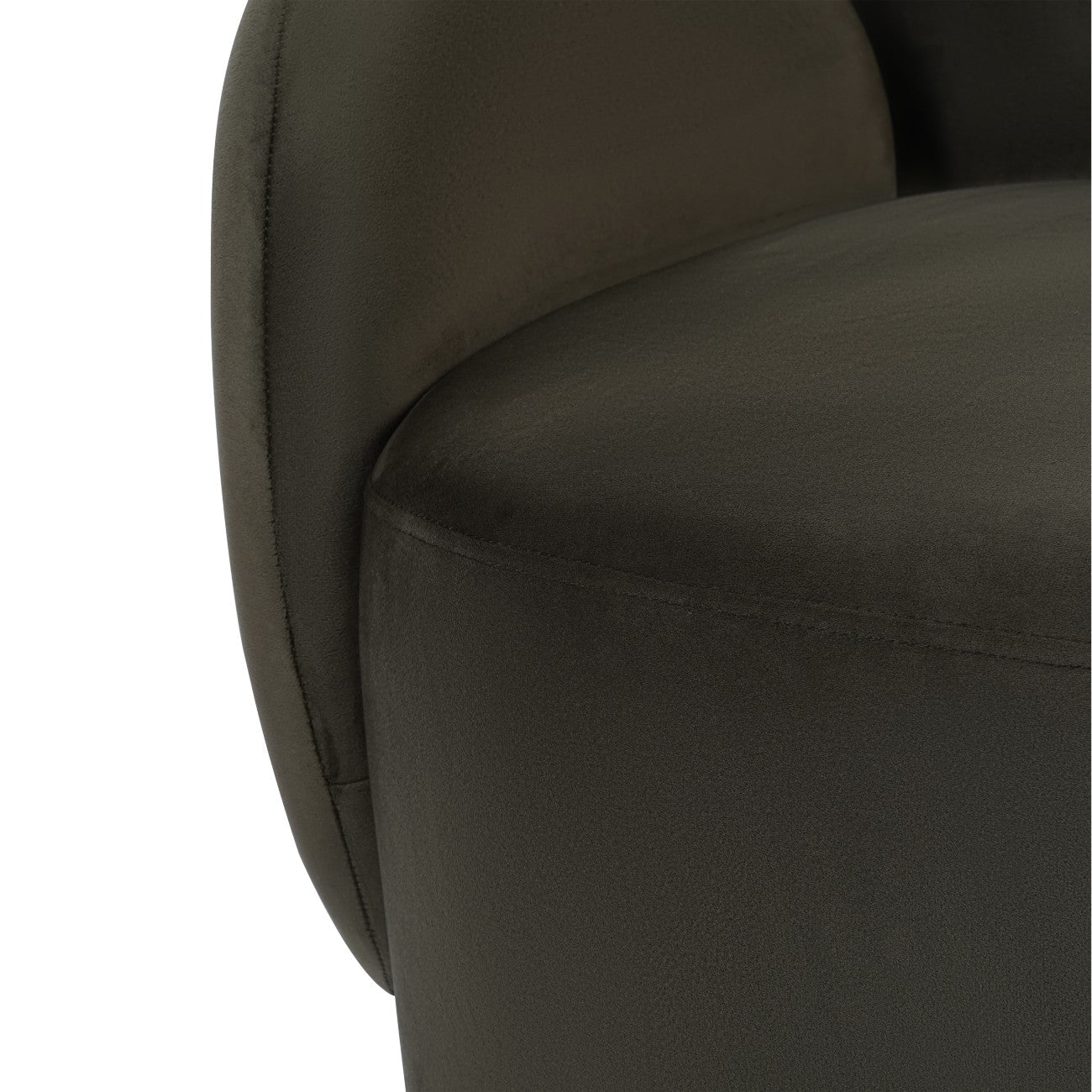 Bingham Upholstered Swivel Chair - Velvet Green