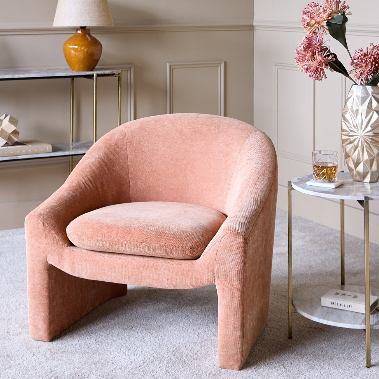 Rowley Occasional Chair - Blush