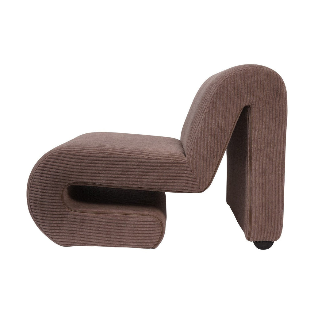 Ellis Corduroy Occasional Chair - Brown