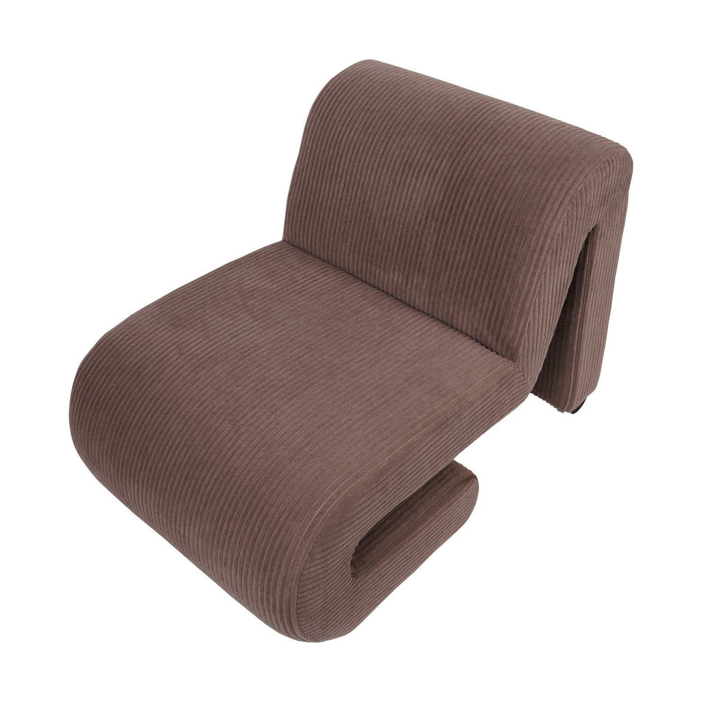 Ellis Corduroy Occasional Chair - Brown