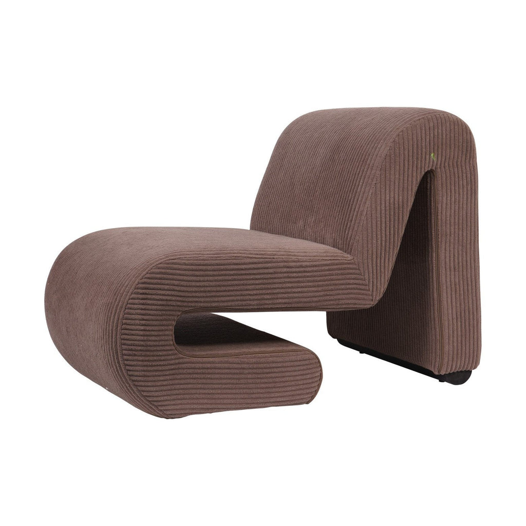 Ellis Corduroy Occasional Chair - Brown