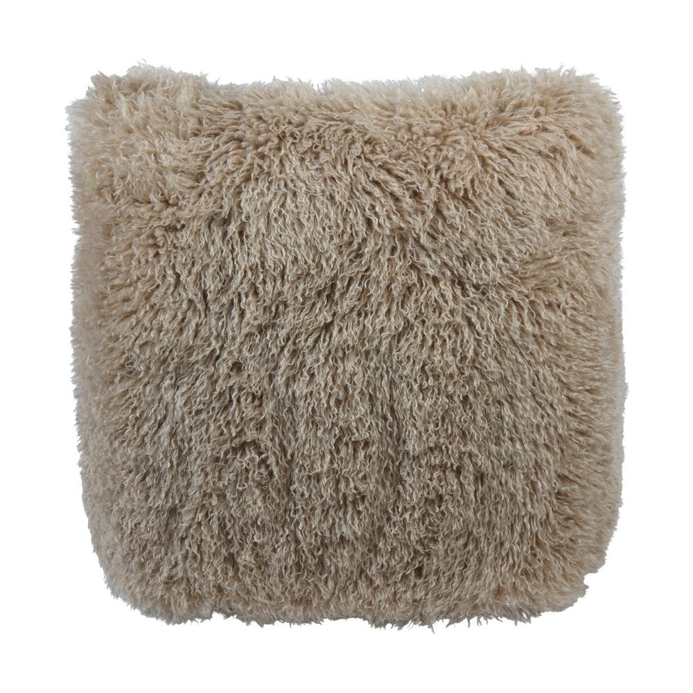 Wallace Faux Sheepskin Occasional Chair - Coffee