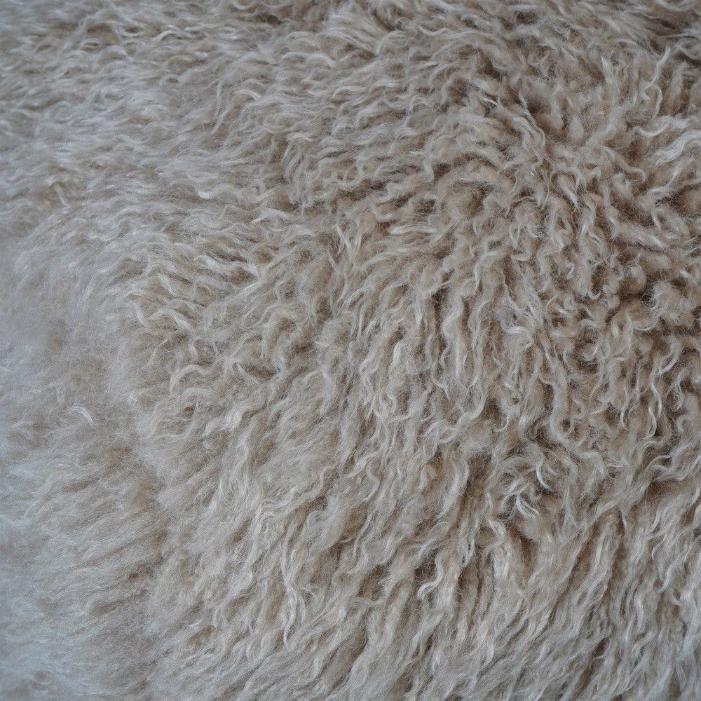 Wallace Faux Sheepskin Occasional Chair - Coffee