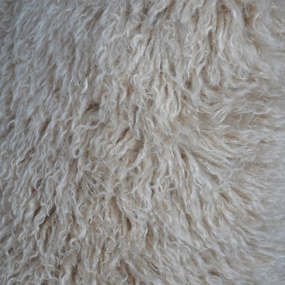 Wallace Faux Sheepskin Occasional Chair - Coffee