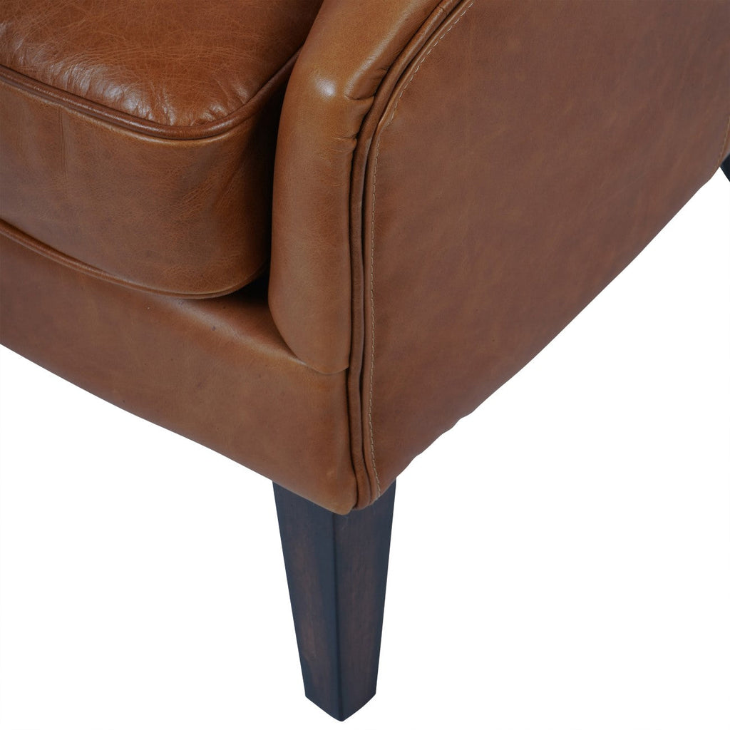 Watson Leather Armchair - Tobacco