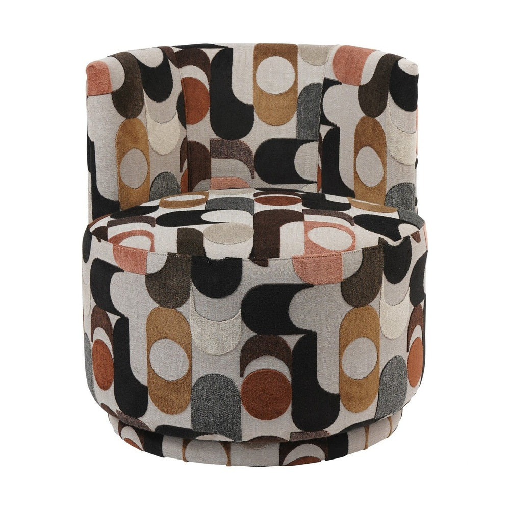 Portico Belgian Velvet Swivel Chair