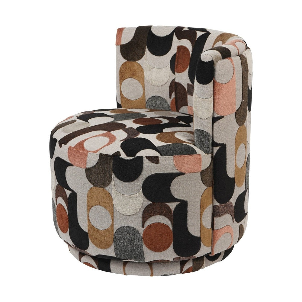 Portico Belgian Velvet Swivel Chair