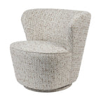 Roehampton Textured Slub Swivel Chair - Natural
