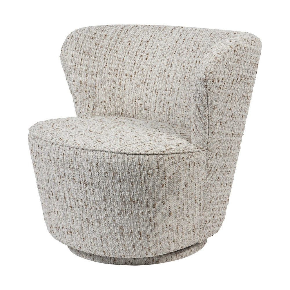 Roehampton Textured Slub Swivel Chair - Natural