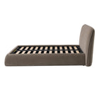 Darley Upholstered King Sized Bed Frame - Soft Brown