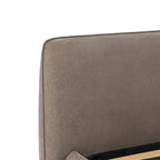 Darley Upholstered King Sized Bed Frame - Soft Brown