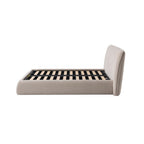 Darley Upholstered King Sized Bed Frame - Soft Beige