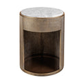 Belvedere Bedside Table - Aged Gold