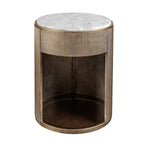 Belvedere Bedside Table - Aged Gold
