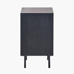 Haro Chest of Drawers - Black & Natural Chevron Oak & Pine Wood