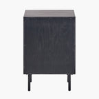 Haro Chest of Drawers - Black & Natural Chevron Oak & Pine Wood