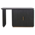 Cambon 2 Door Desk - Dark Coffee