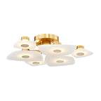 Holmdel 6 Light Semi Flush - Aged Brass