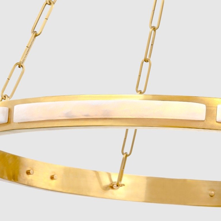 Wingate 1 Light Chandelier - Aged Brass