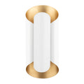 Banks Wall Sconce - Gold Leaf & White